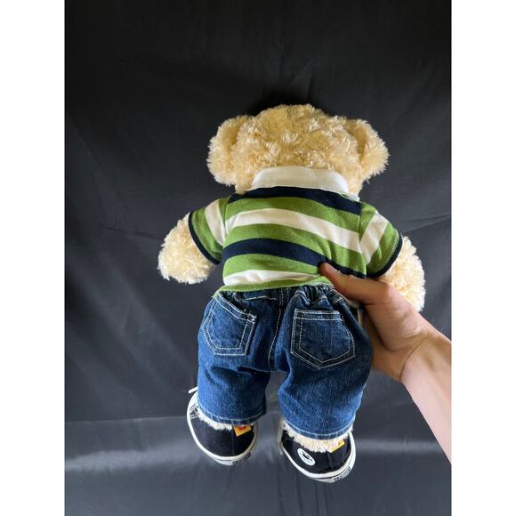 Vintage 2009 Build a Bear Bearemy Teddy Bear Plush Stuffed Animal 17" w/ boots - Picture 4 of 11